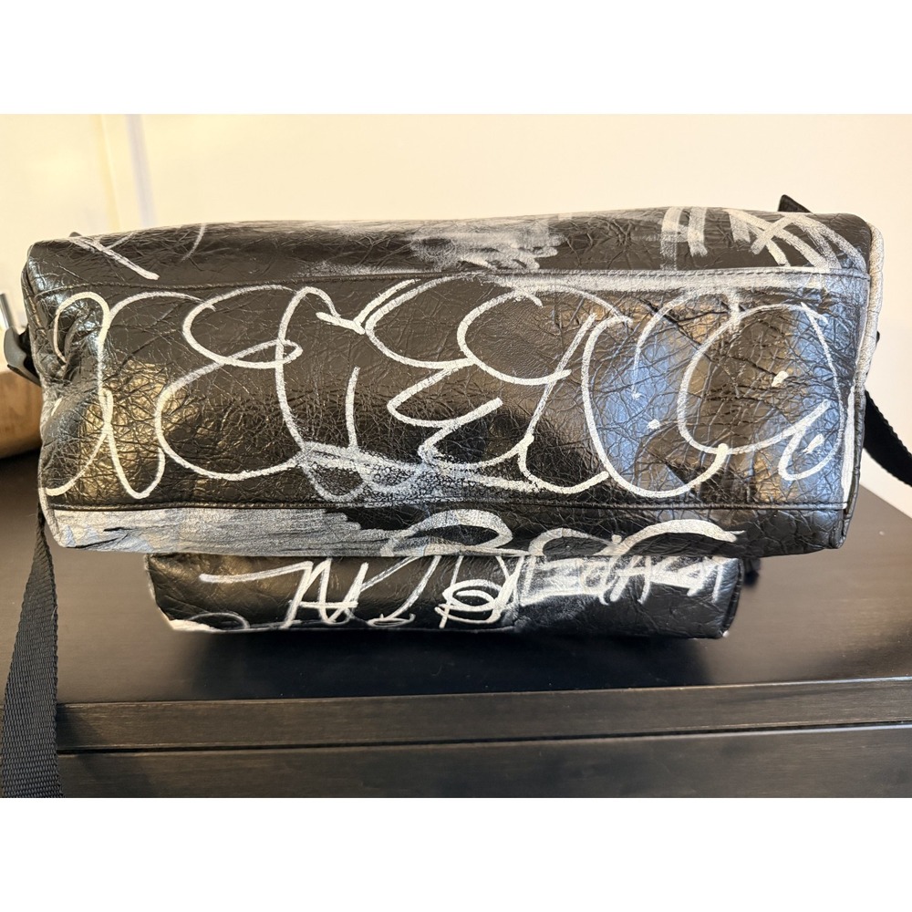 Balenciaga Explorer Graffiti Backpack Black Lambskin Rare Dustbag - Picture 12 of 16